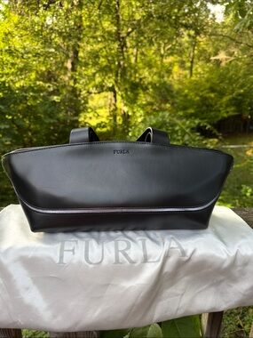 Furla Black Movi Leather Handbag